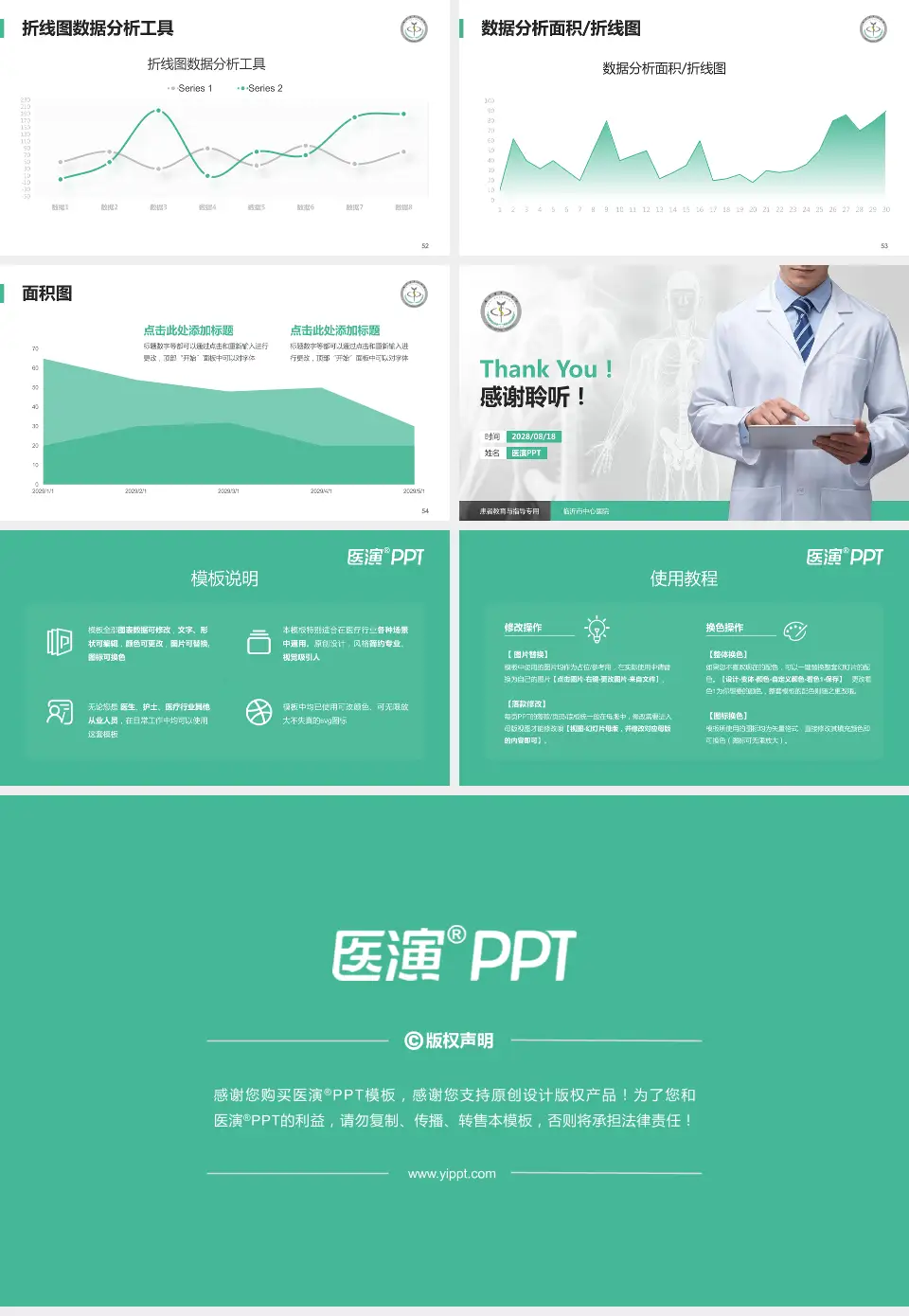 临沂市中心医院患者教育与指导PPT模板16:9格式幻灯片预览图7