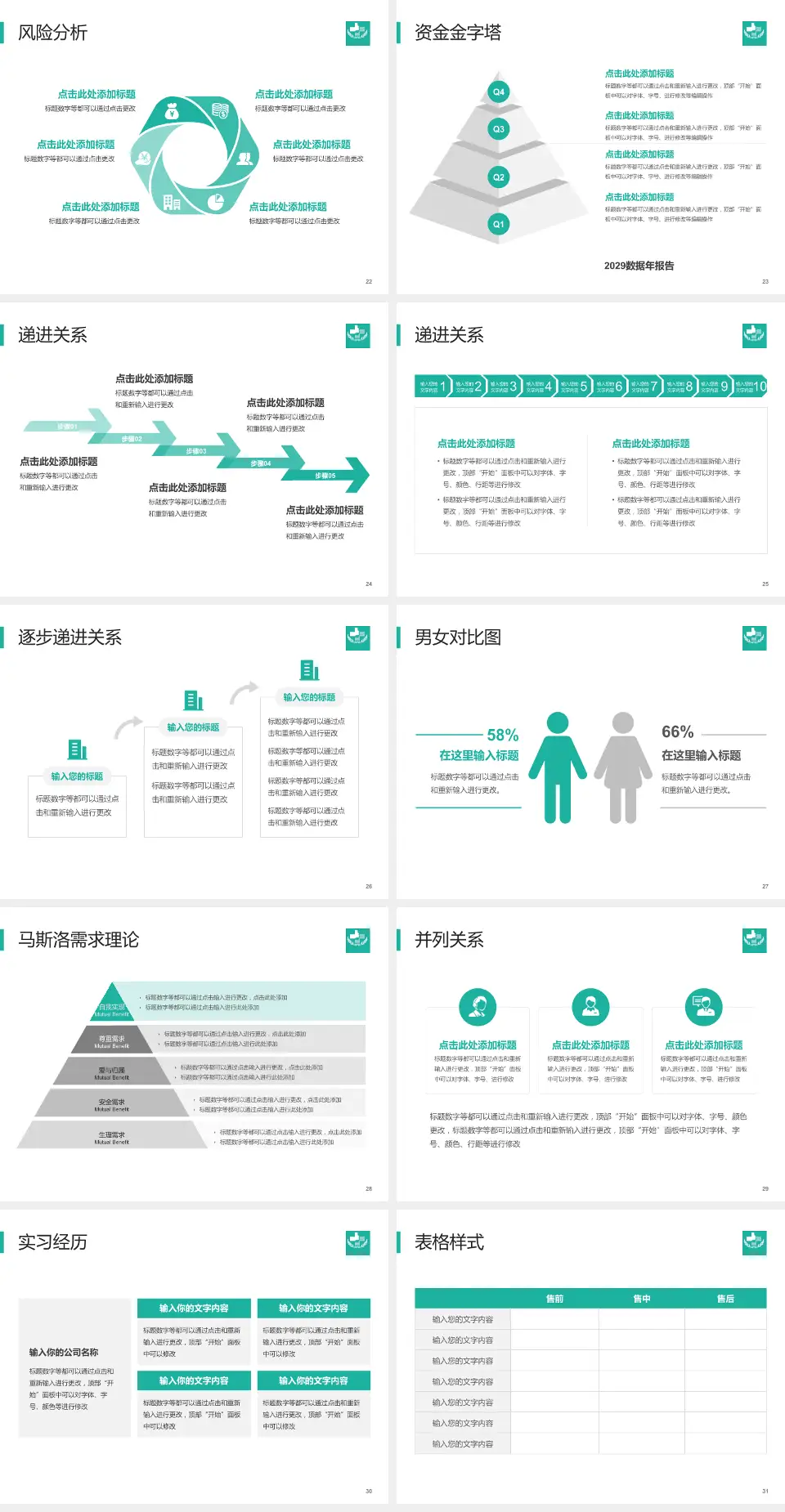 广饶县人民医院项目申请与汇报PPT模板4:3格式幻灯片预览图4