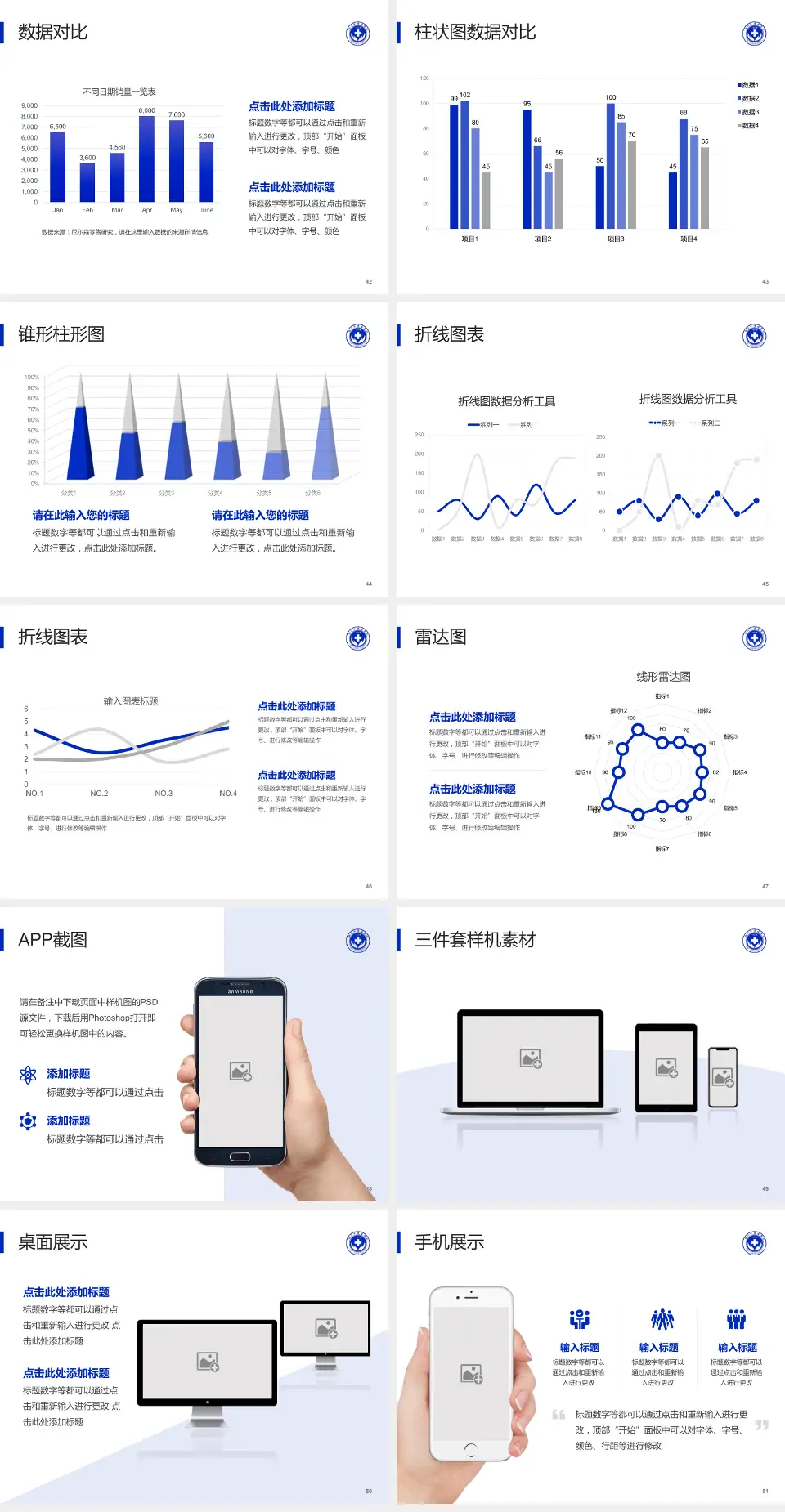 临沂市肿瘤医院医院管理报告PPT模板4:3格式幻灯片预览图6