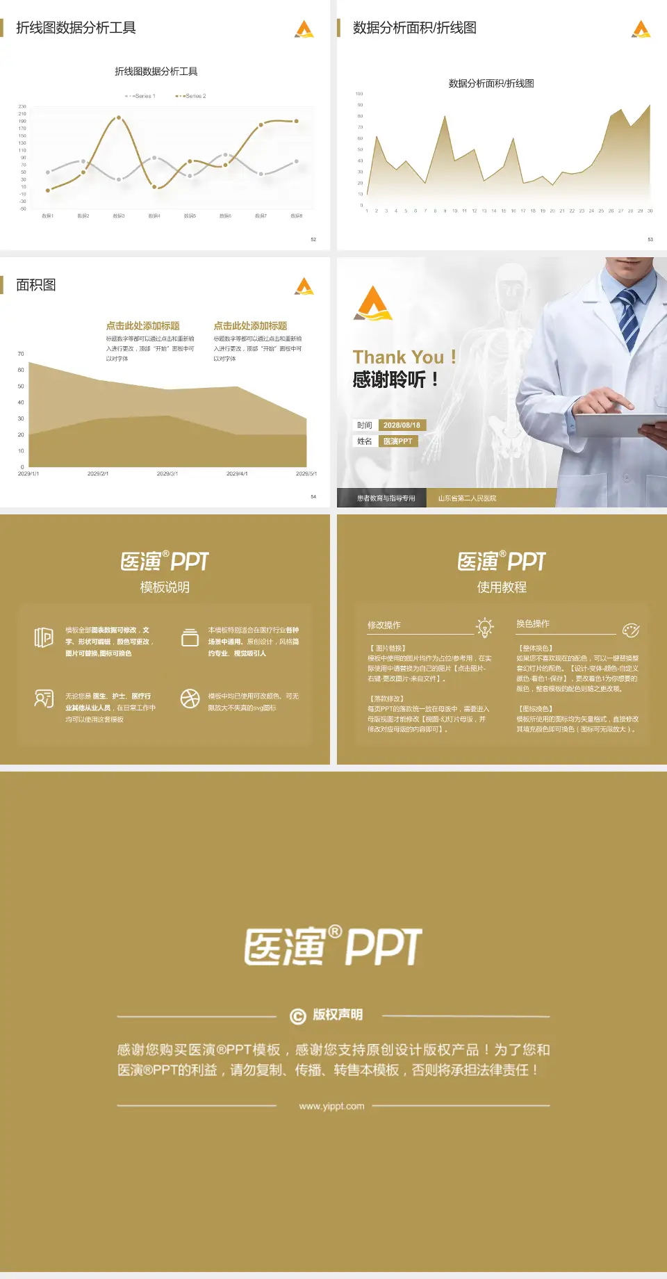 山东省第二人民医院患者教育与指导PPT模板4:3格式幻灯片预览图7