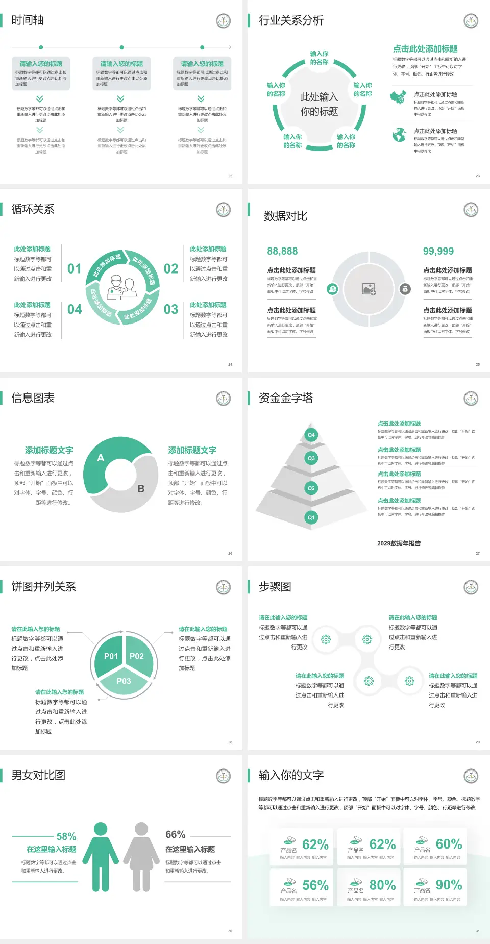 临沂市中心医院医院管理报告PPT模板4:3格式幻灯片预览图4