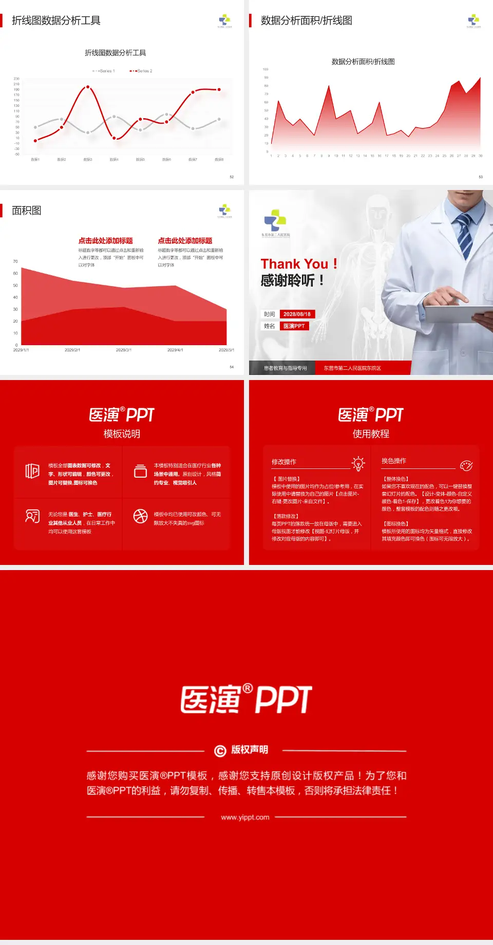 东营市第二人民医院东院区患者教育与指导PPT模板4:3格式幻灯片预览图7