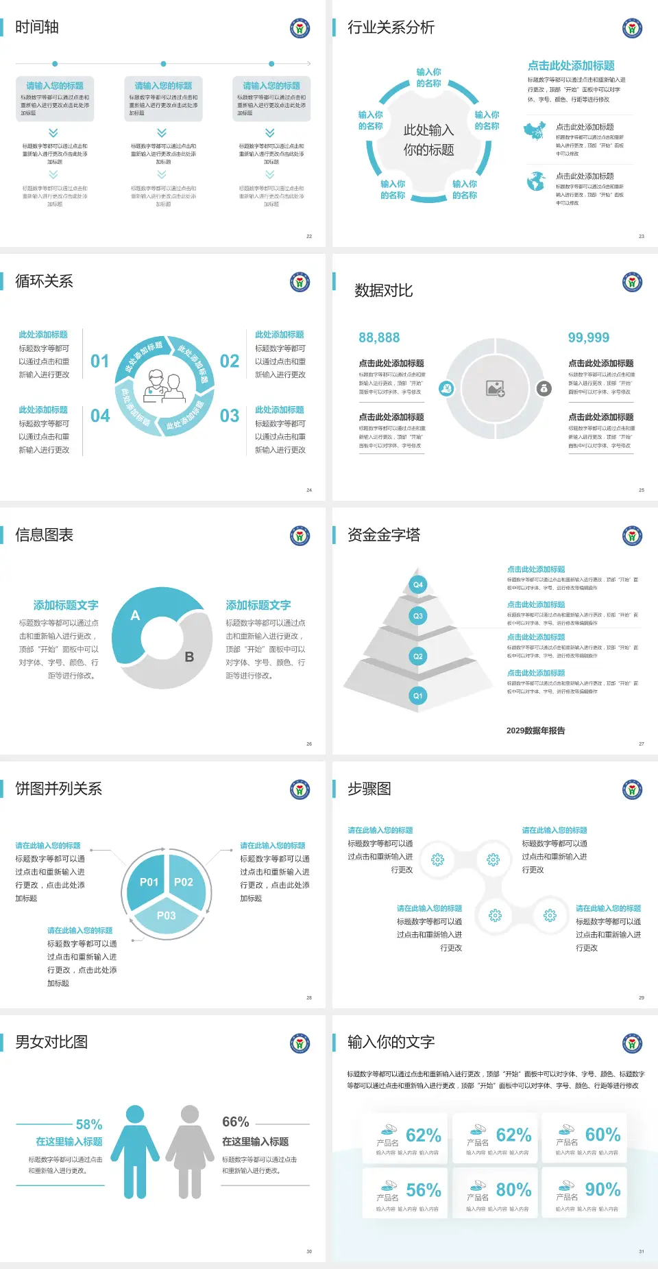 山东省威海市中医院医院管理报告PPT模板4:3格式幻灯片预览图4
