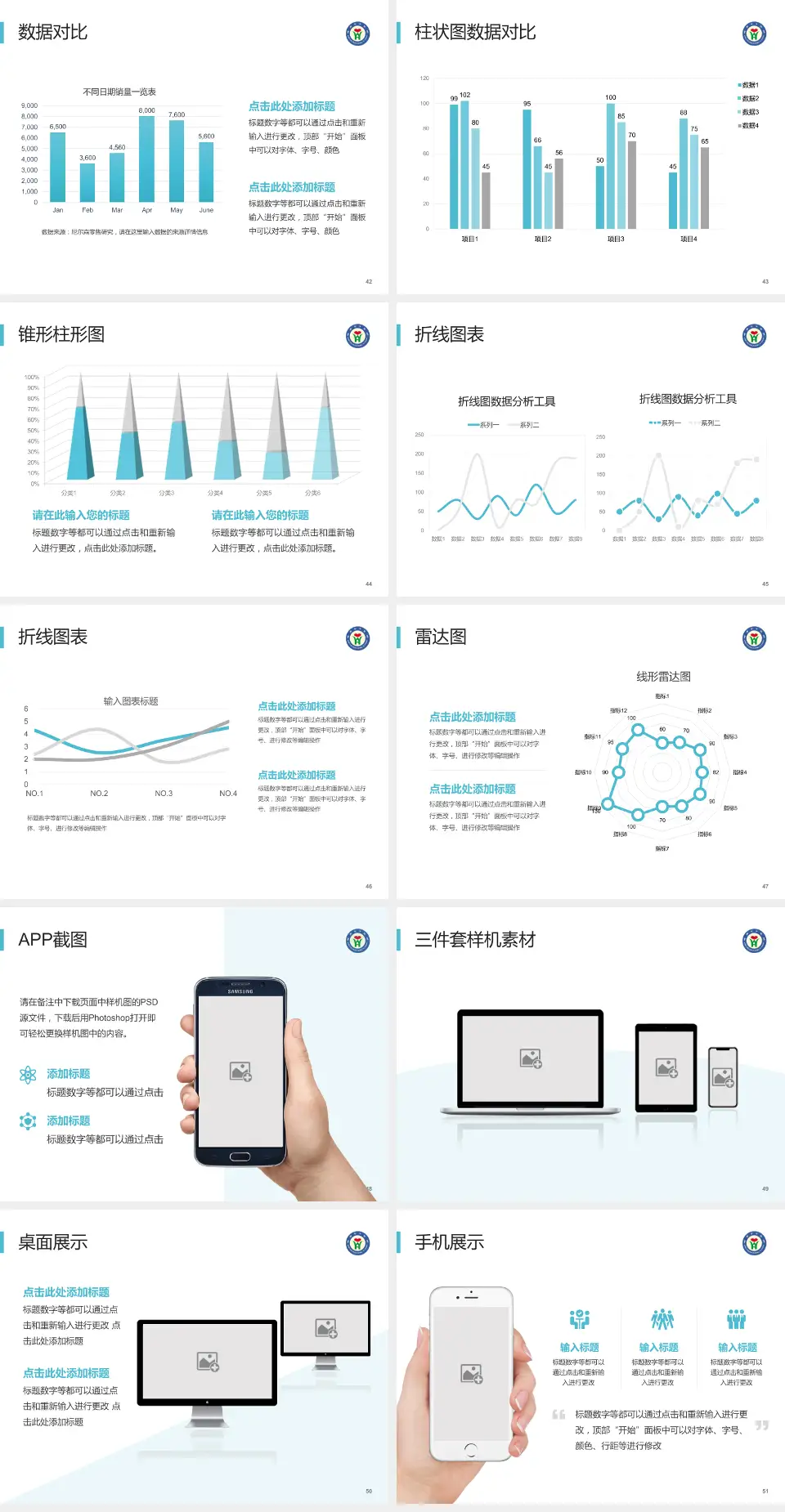 山东省威海市中医院医院管理报告PPT模板4:3格式幻灯片预览图6