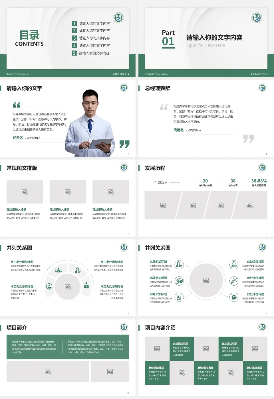 山东医学高等专科学校附属医院医院管理报告PPT模板16:9格式幻灯片预览图2