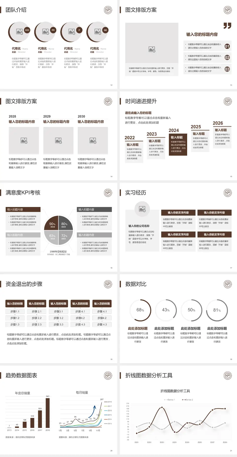山东中医药大学附属第二医院培训与教育PPT模板4:3格式幻灯片预览图3