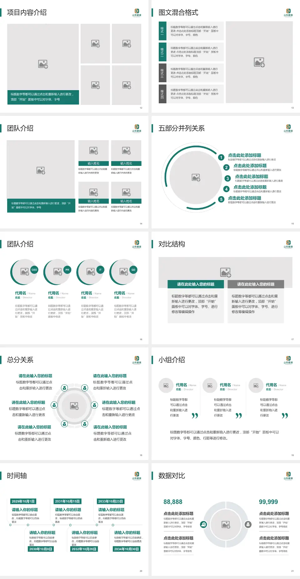 新汶矿业集团中心医院医疗知识普及PPT模板4:3格式幻灯片预览图3