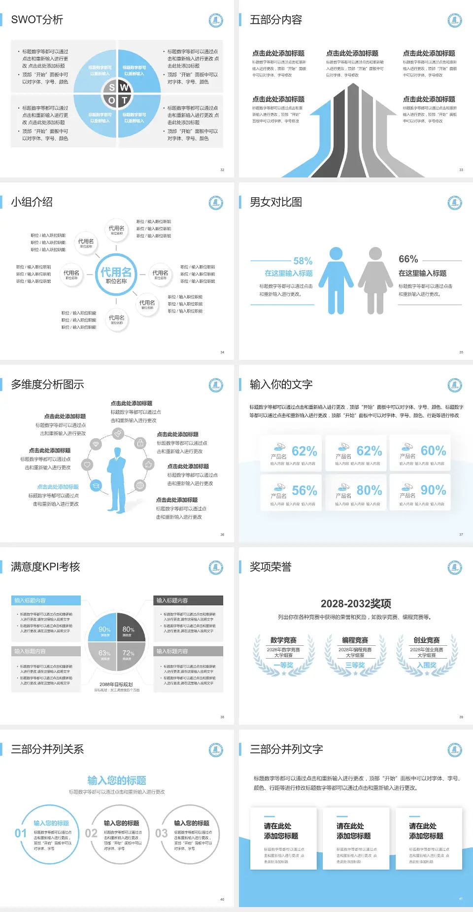 连云港市第一人民医院开发区院区医疗行业比赛专用PPT模板4:3格式幻灯片预览图5