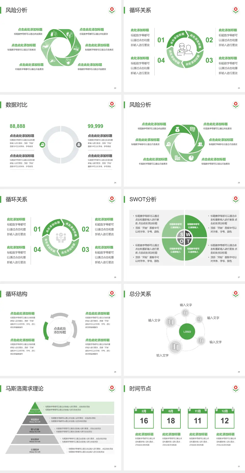 临邑县人民医院科研成果展示PPT模板4:3格式幻灯片预览图4