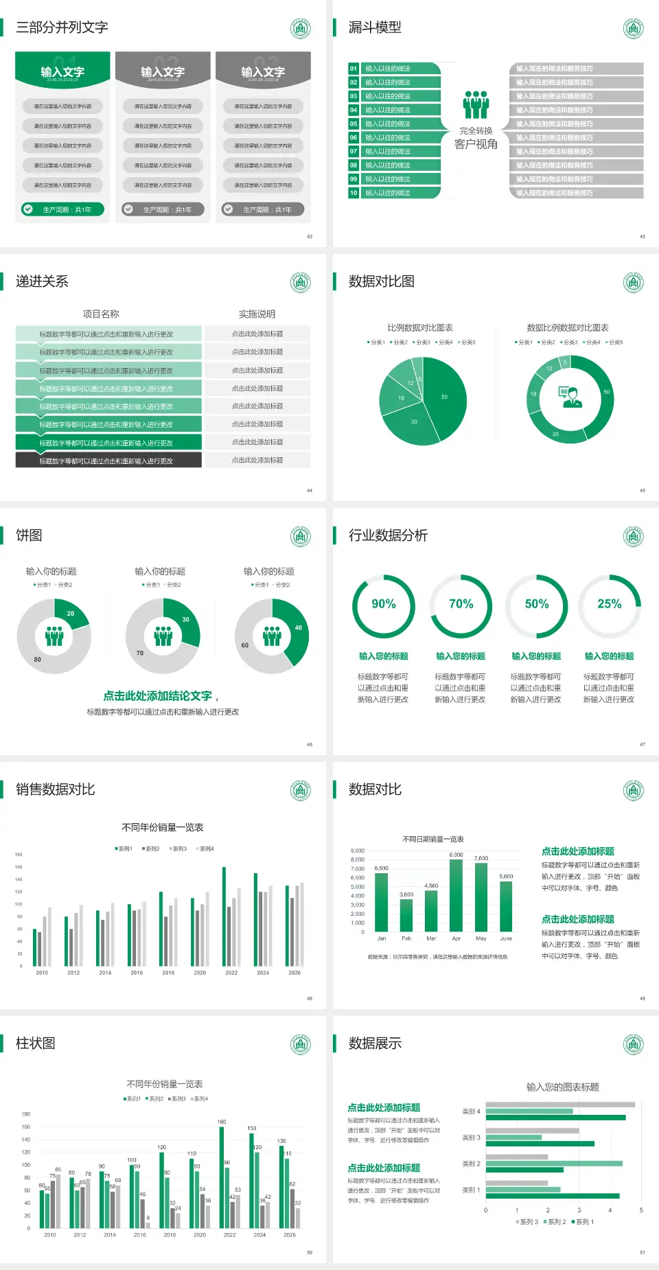 山东大学齐鲁医院德州医院中心院区患者教育与指导PPT模板4:3格式幻灯片预览图6
