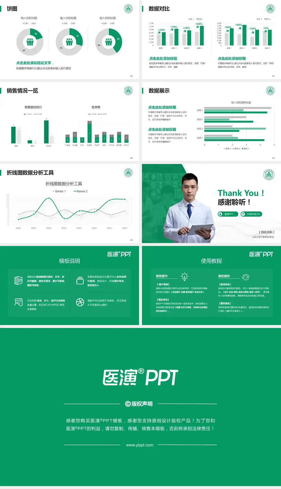 山东大学齐鲁医院(青岛)病例分享与讨论PPT模板16:9格式幻灯片预览图4
