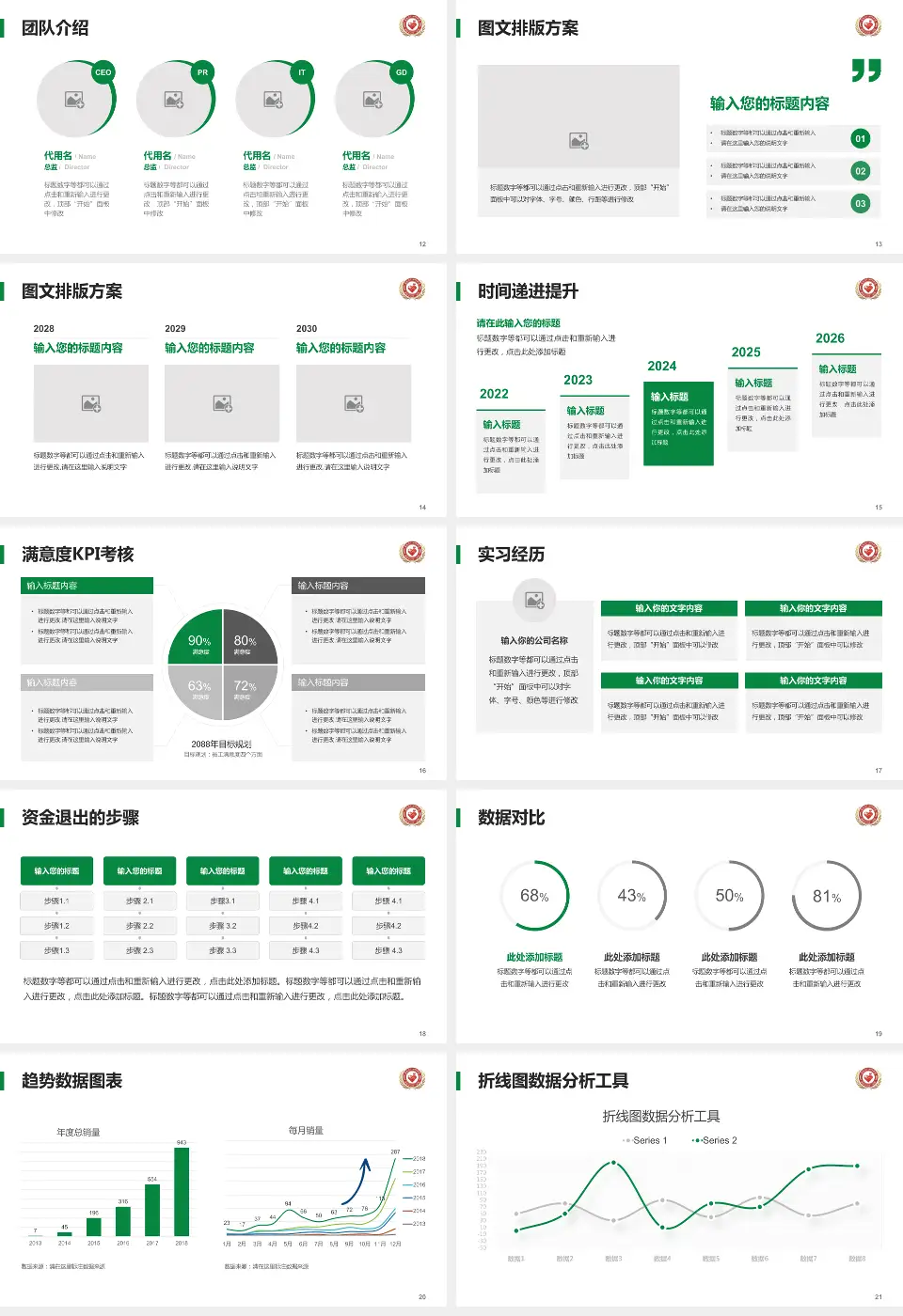 威海市妇幼保健院南院培训与教育PPT模板16:9格式幻灯片预览图3