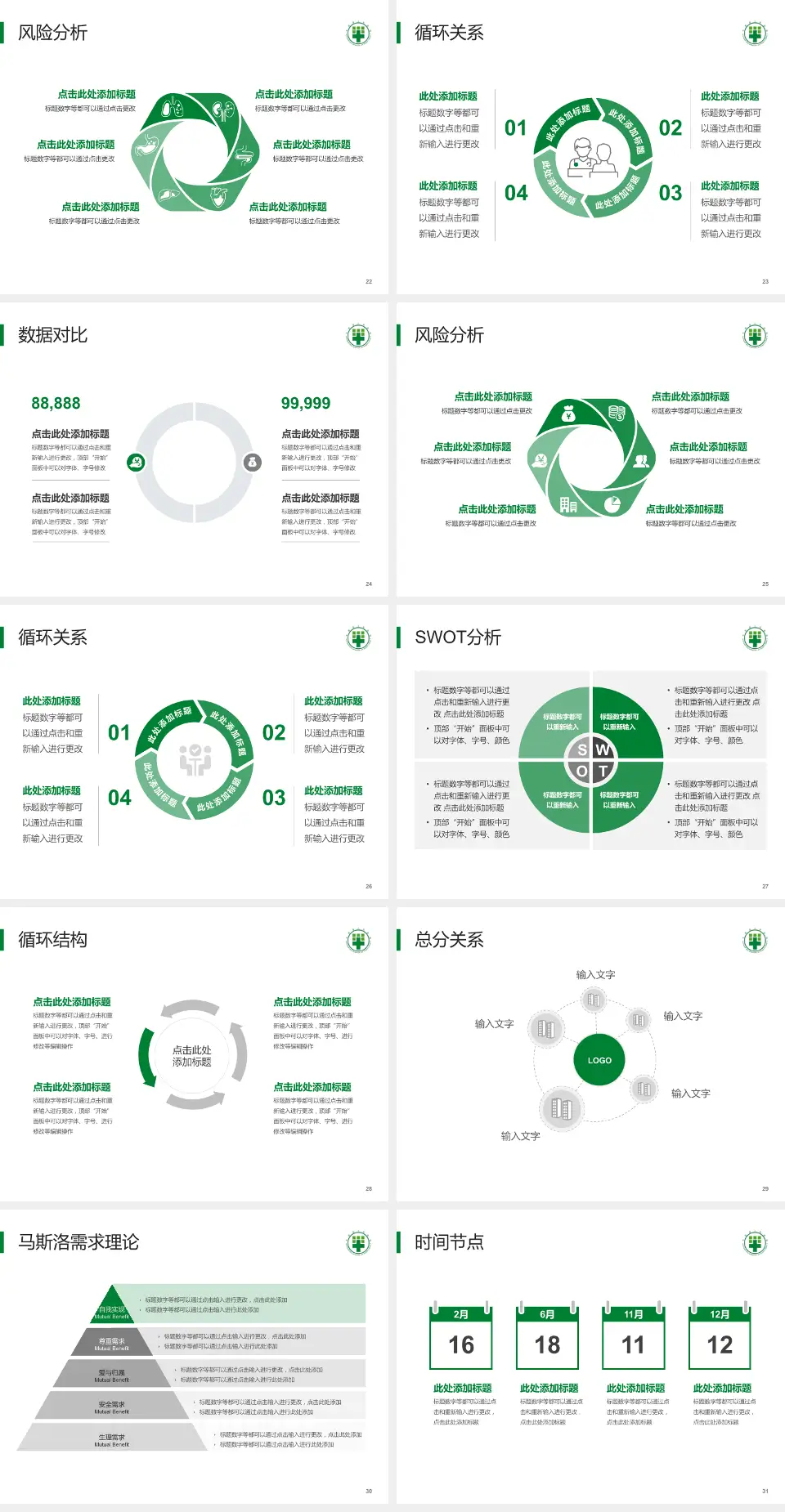 平邑县人民医院科研成果展示PPT模板4:3格式幻灯片预览图4