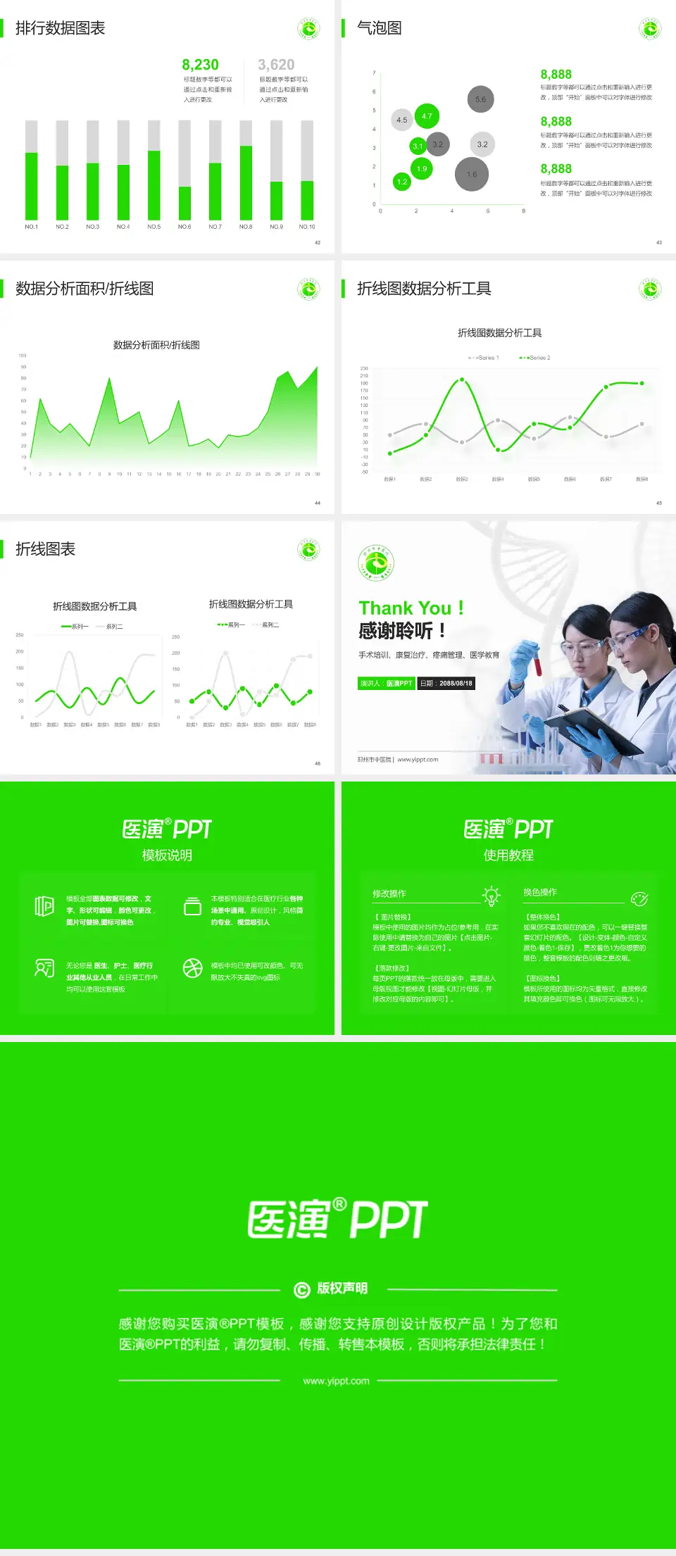 邳州市中医院科研成果展示PPT模板4:3格式幻灯片预览图6