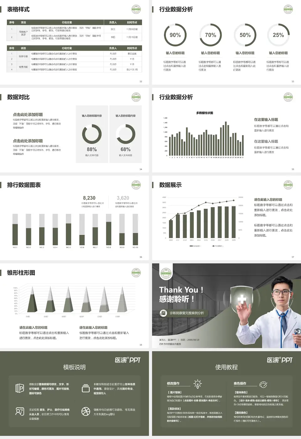 苏州市中西医结合医院医疗知识普及PPT模板16:9格式幻灯片预览图5