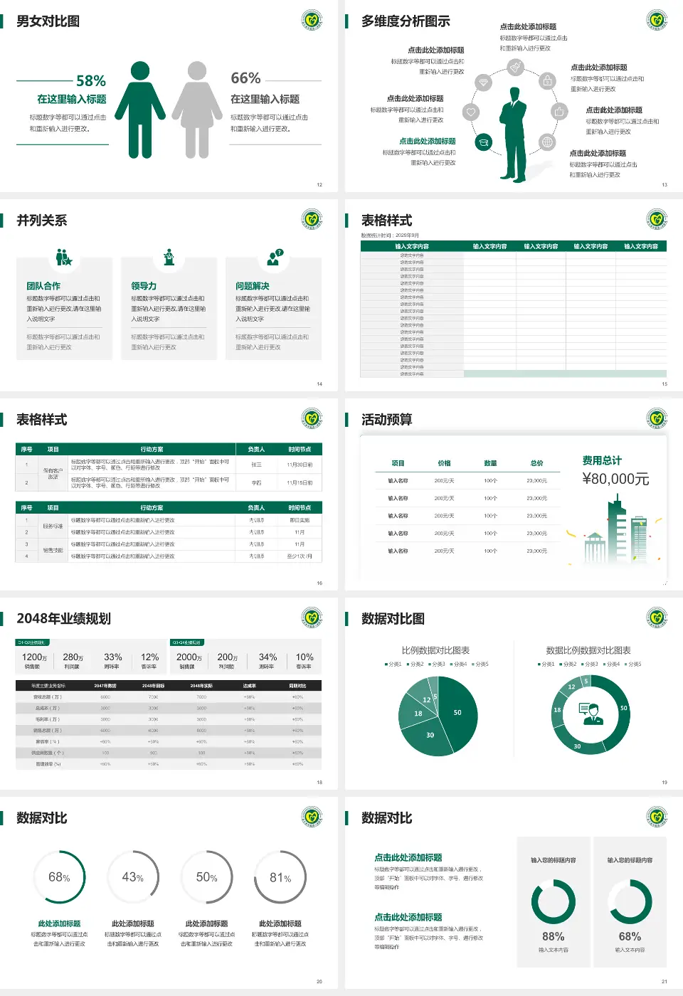 连云港市第四人民医院财务与预算报告PPT模板16:9格式幻灯片预览图3