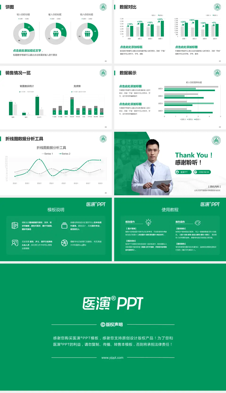 山东大学齐鲁医院德州医院新湖院区病例分享与讨论PPT模板16:9格式幻灯片预览图4