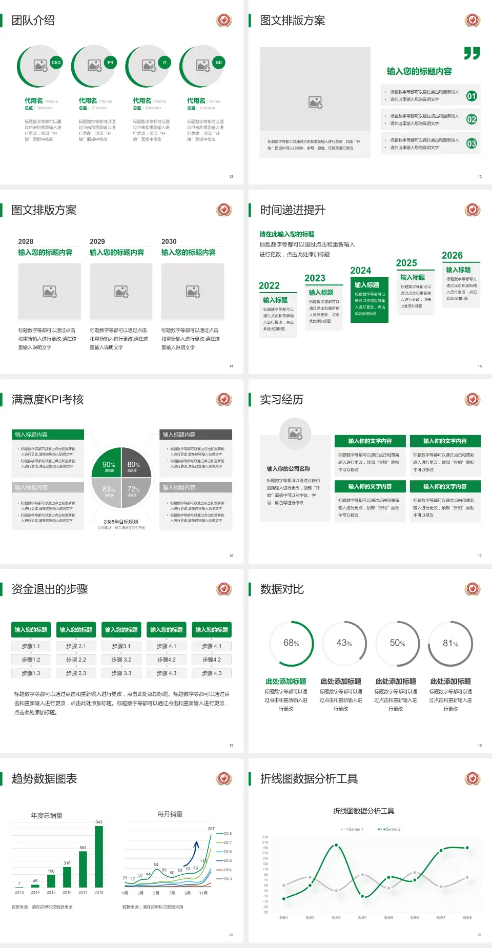 威海市妇幼保健院南院培训与教育PPT模板4:3格式幻灯片预览图3