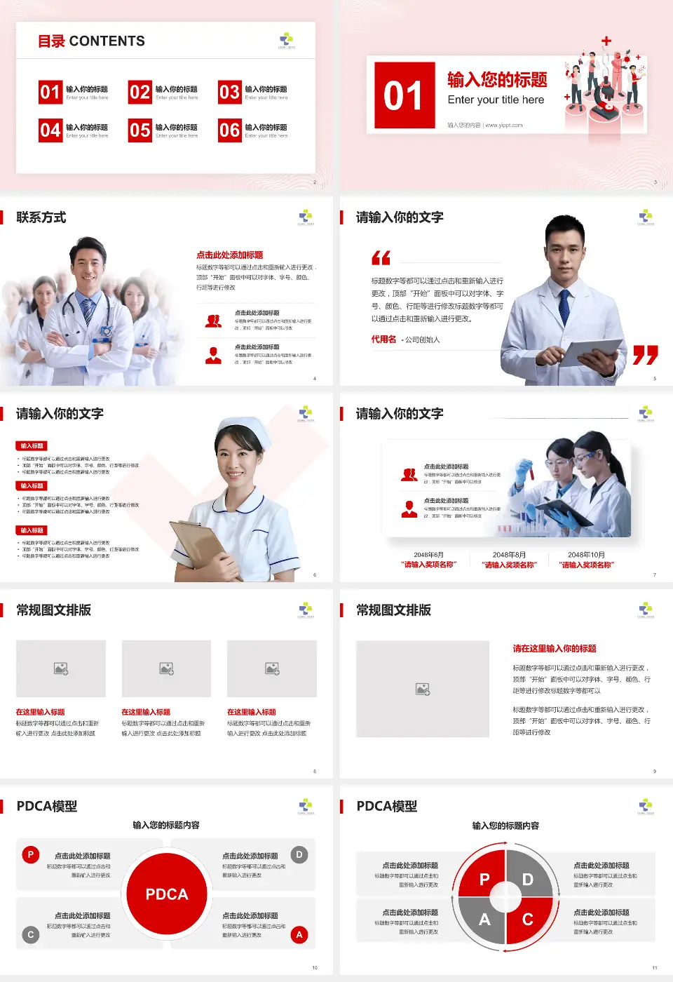 东营市第二人民医院东院区品管圈PDCA演示专用PPT模板16:9格式幻灯片预览图2