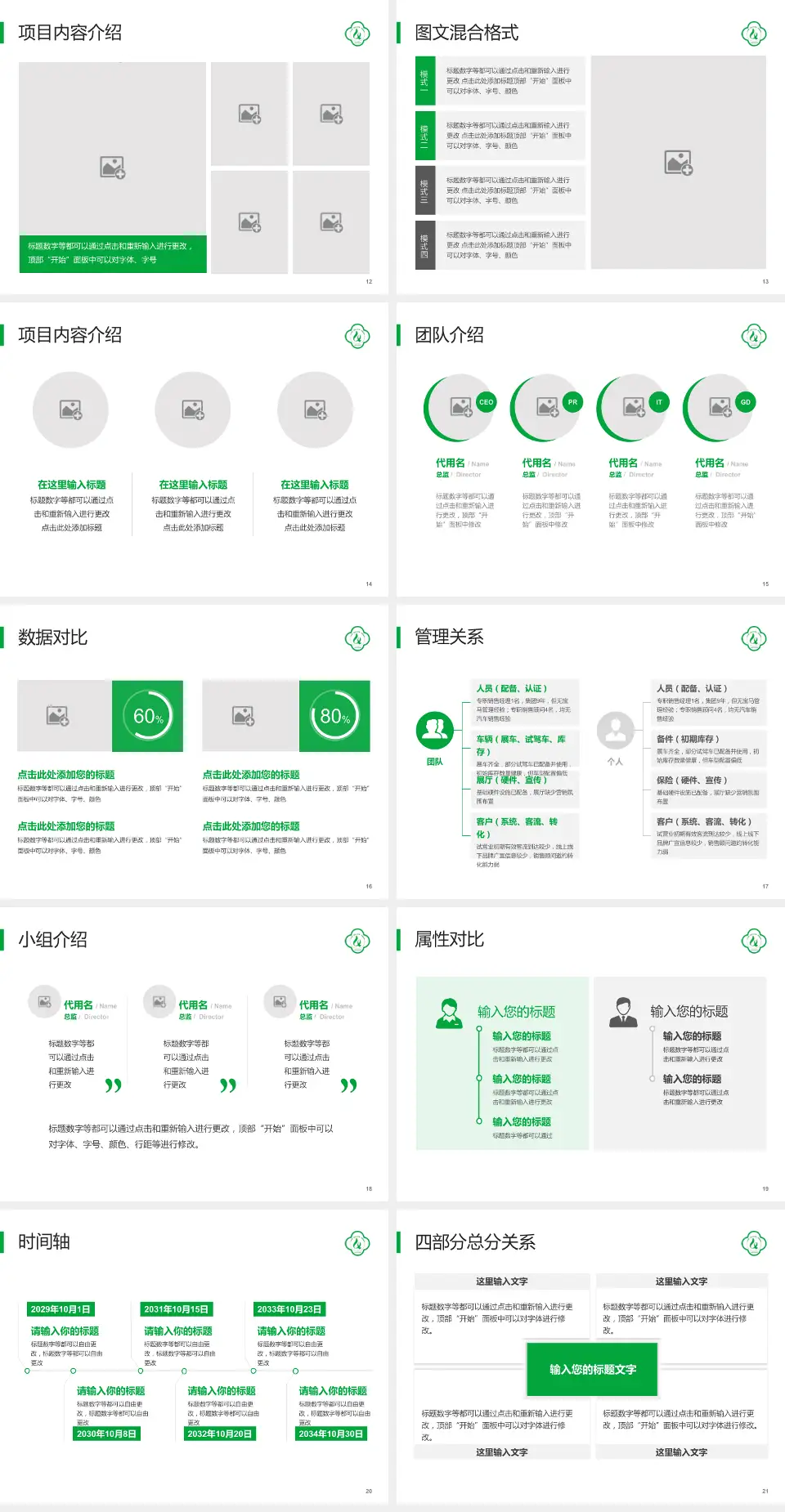 山东省千佛山医院科室介绍与推广PPT模板4:3格式幻灯片预览图3
