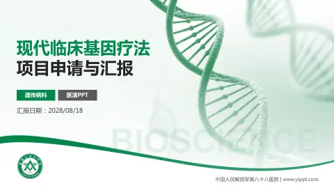 中国人民解放军第八十八医院项目申请与汇报PPT模板