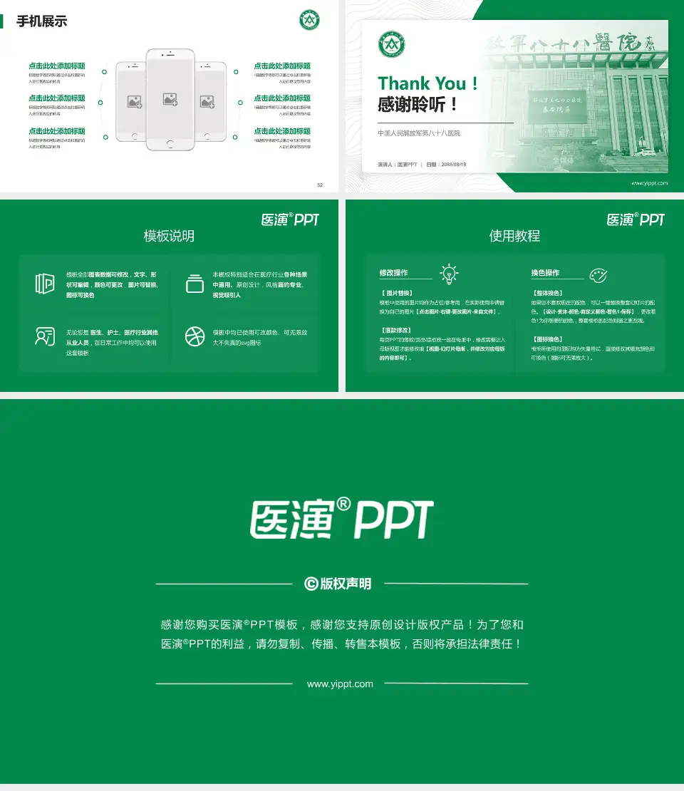 中国人民解放军第八十八医院医院管理报告PPT模板16:9格式幻灯片预览图7