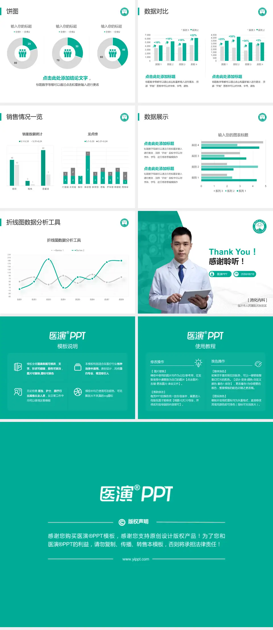 临沂市人民医院河东院区病例分享与讨论PPT模板4:3格式幻灯片预览图4