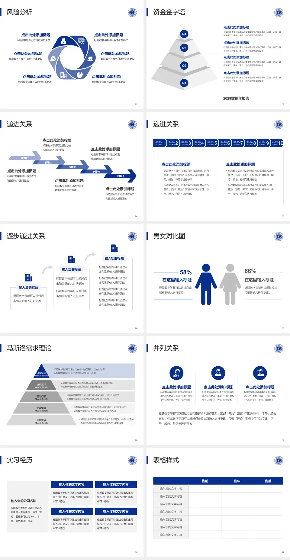 北大医疗鲁中医院项目申请与汇报PPT模板4:3格式幻灯片预览图4