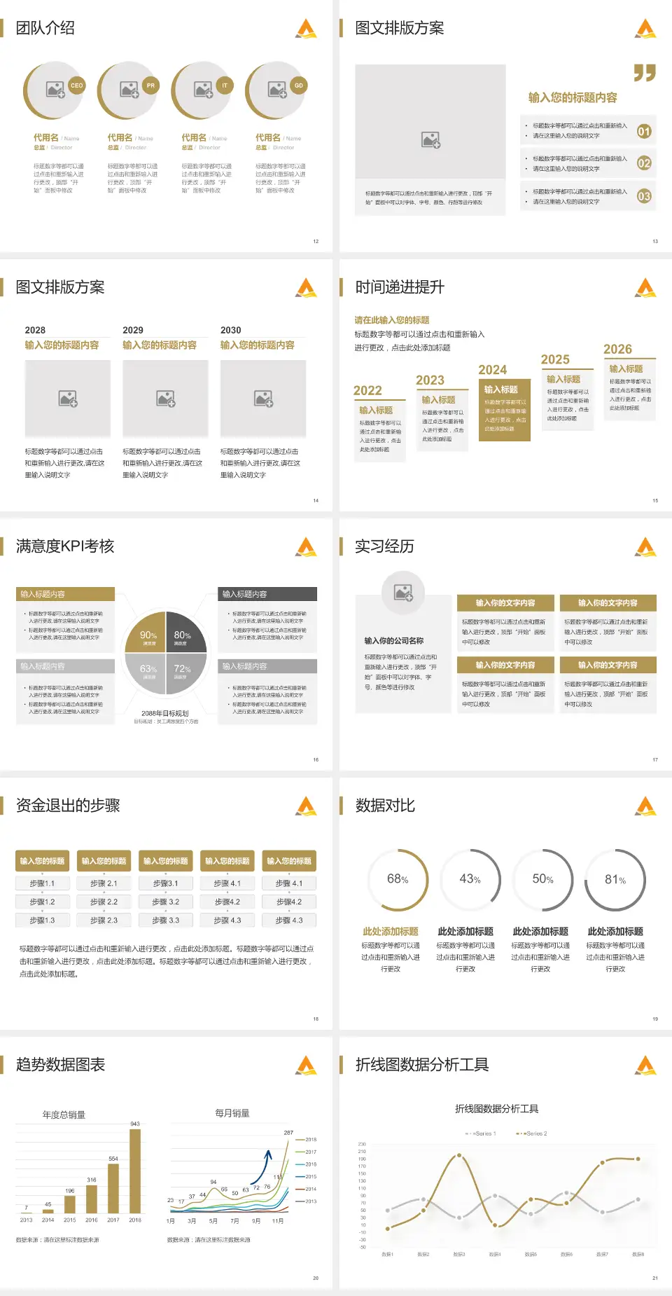 山东省第二人民医院培训与教育PPT模板4:3格式幻灯片预览图3