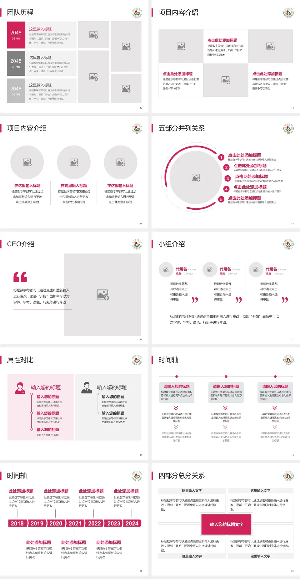 连云港市妇幼保健院科研成果展示PPT模板4:3格式幻灯片预览图3
