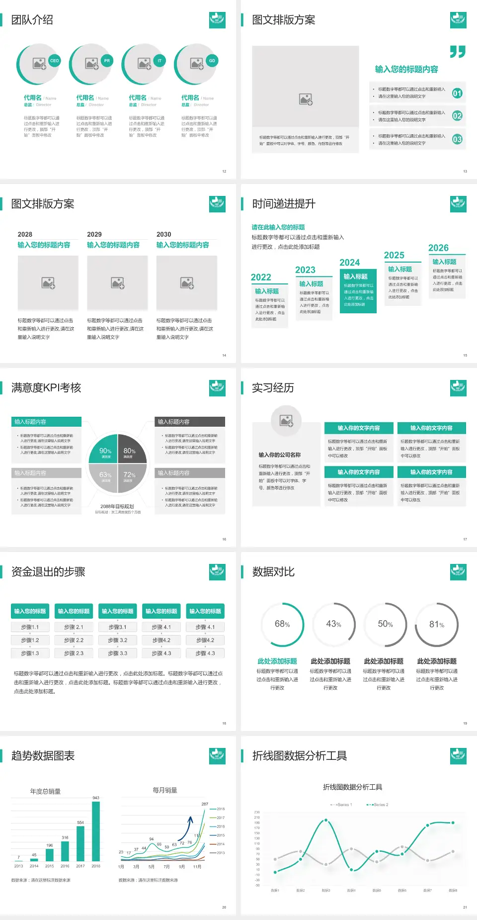 广饶县人民医院培训与教育PPT模板4:3格式幻灯片预览图3