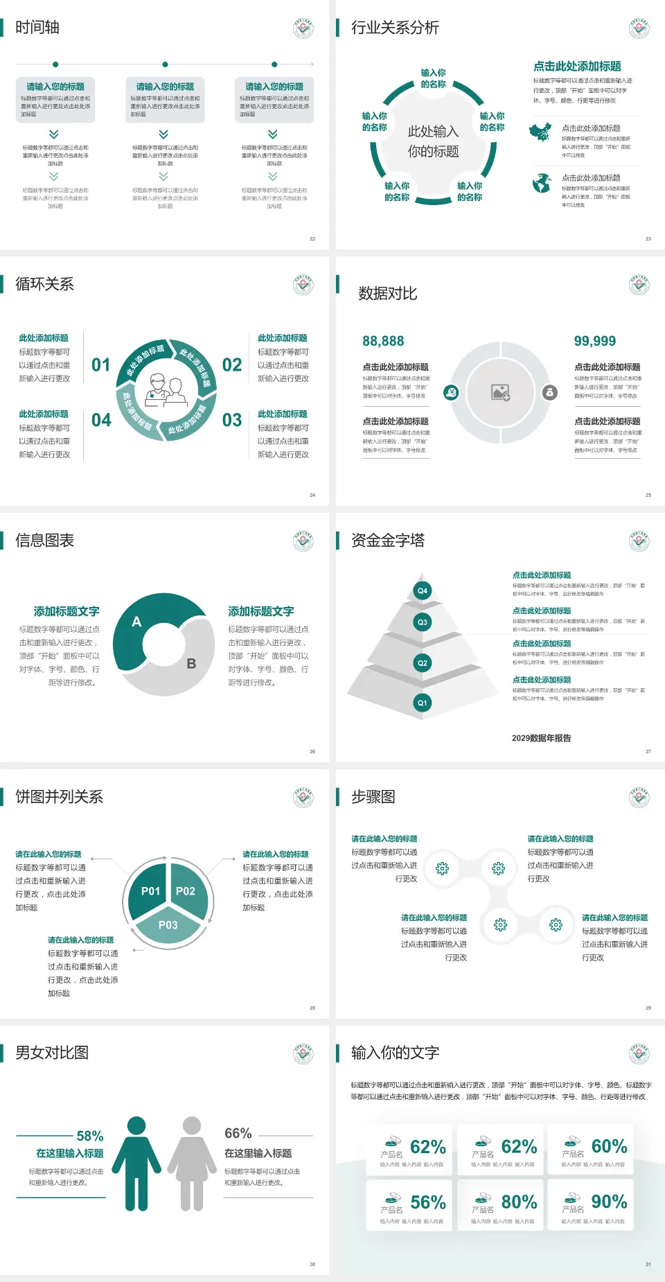 巨野县人民医院医院管理报告PPT模板4:3格式幻灯片预览图4
