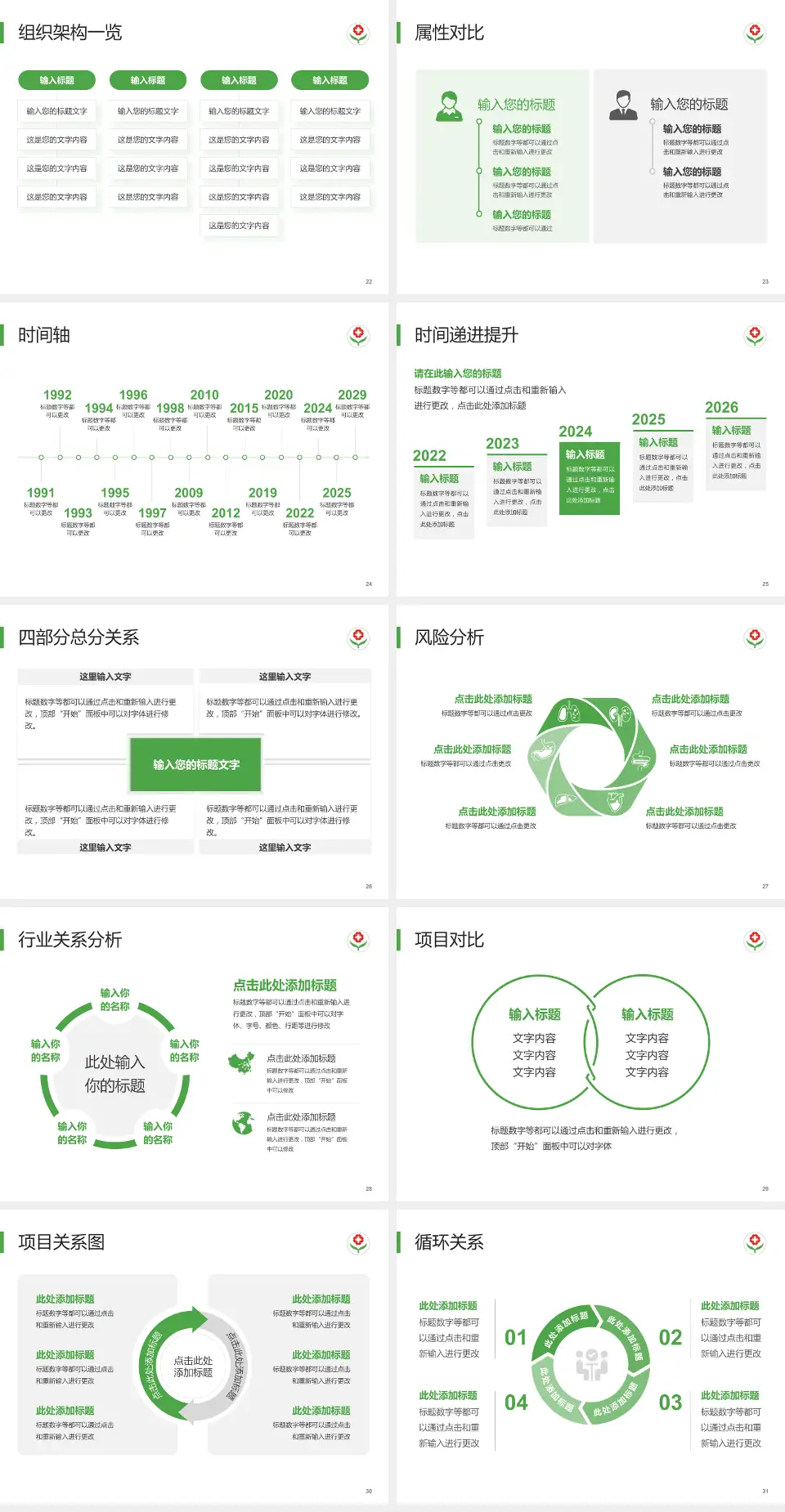 临邑县人民医院医疗行业比赛专用PPT模板4:3格式幻灯片预览图4