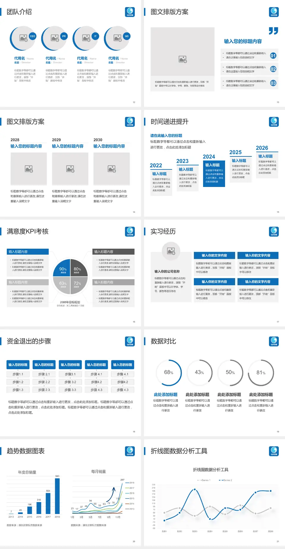 山东大学附属生殖医院培训与教育PPT模板4:3格式幻灯片预览图3