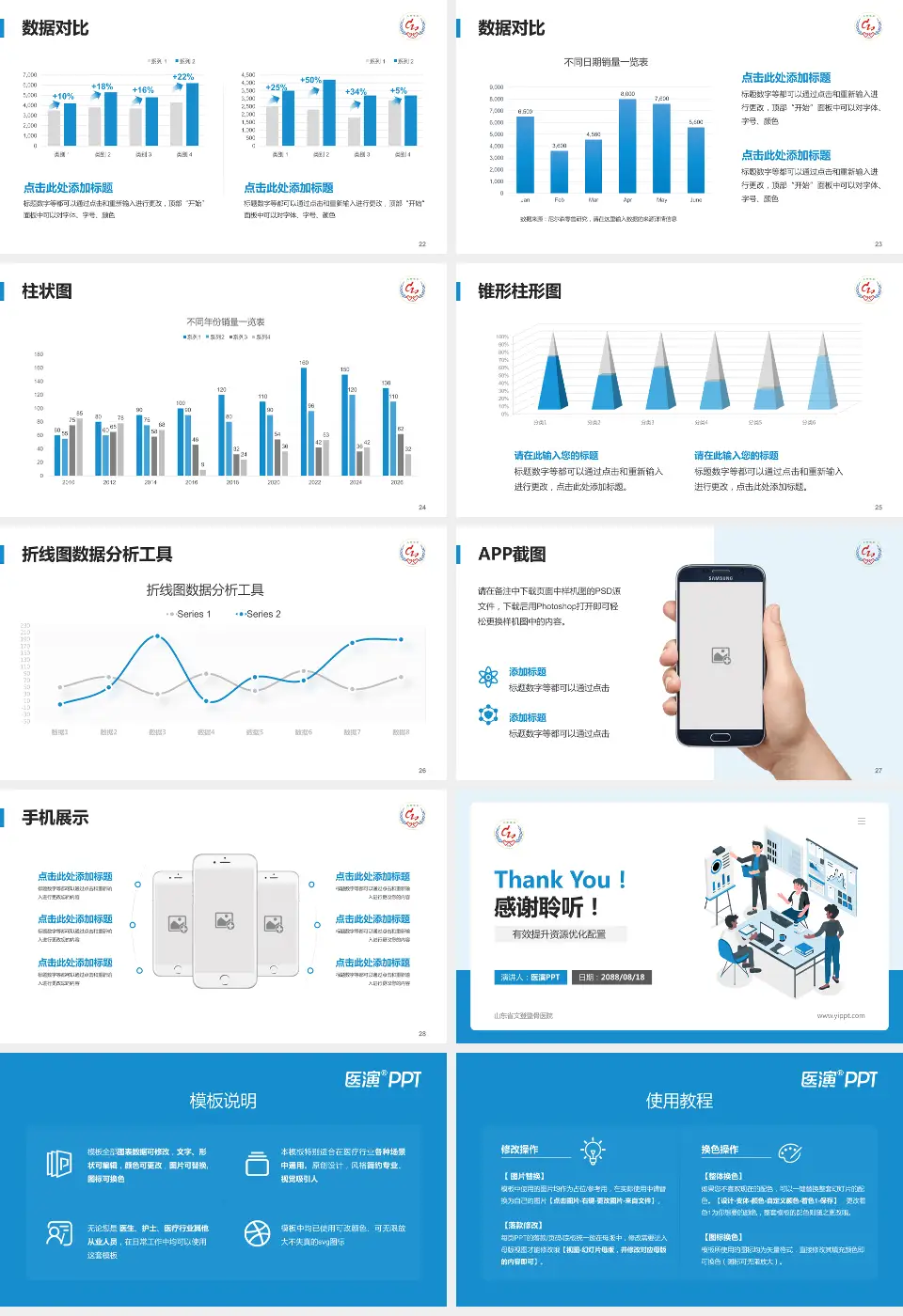 山东省文登整骨医院财务与预算报告PPT模板16:9格式幻灯片预览图4