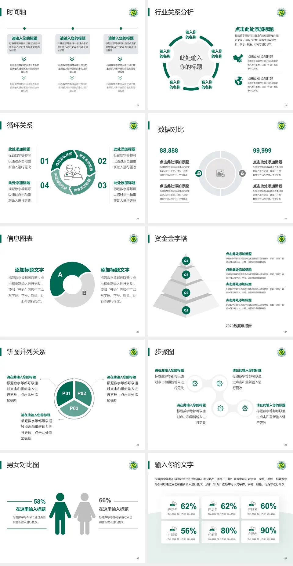 连云港市第四人民医院医院管理报告PPT模板4:3格式幻灯片预览图4