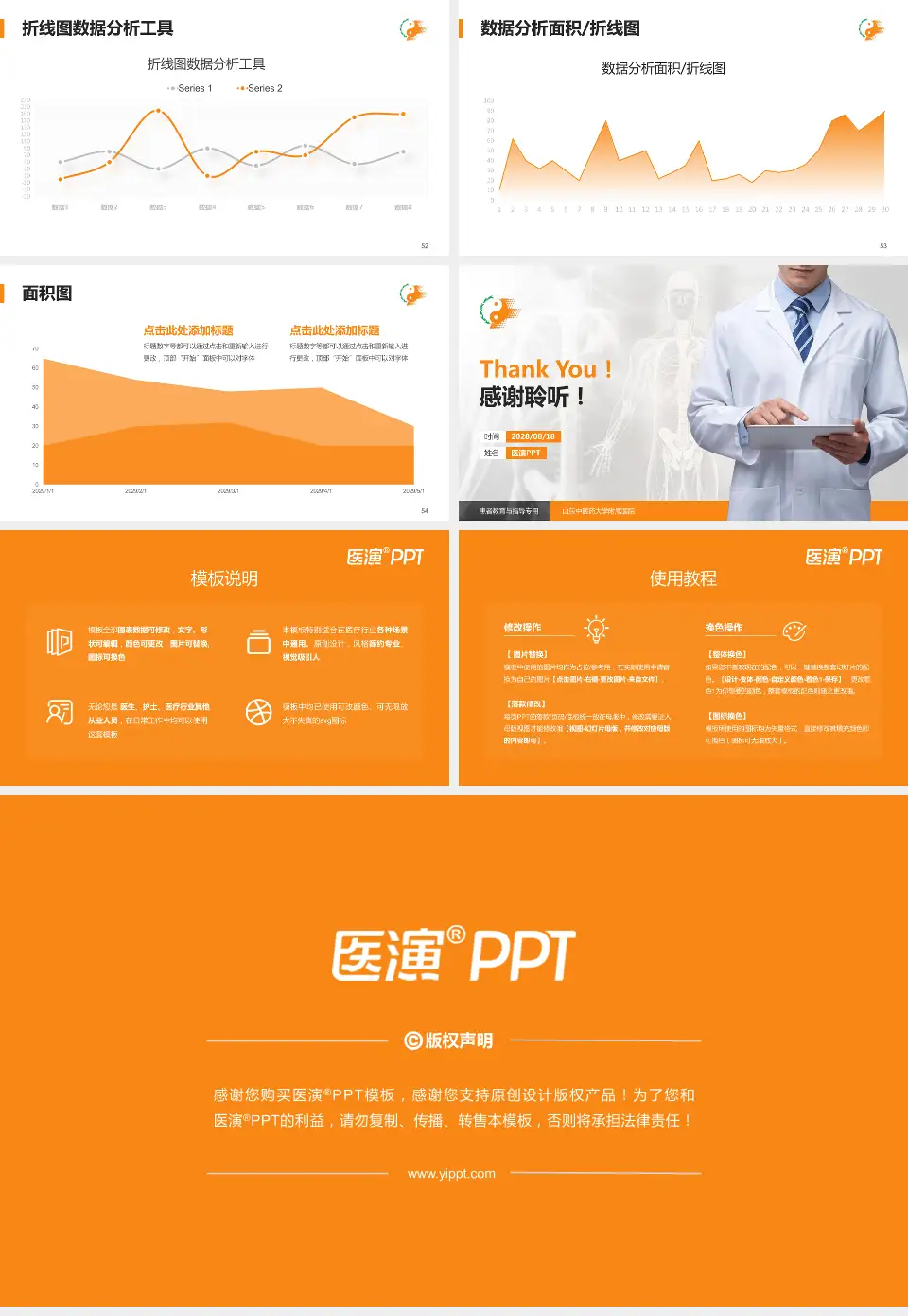 山东中医药大学附属医院患者教育与指导PPT模板16:9格式幻灯片预览图7