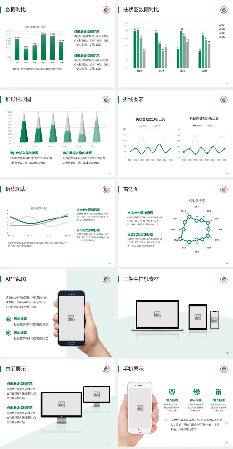 山东省胸科医院医院管理报告PPT模板4:3格式幻灯片预览图6