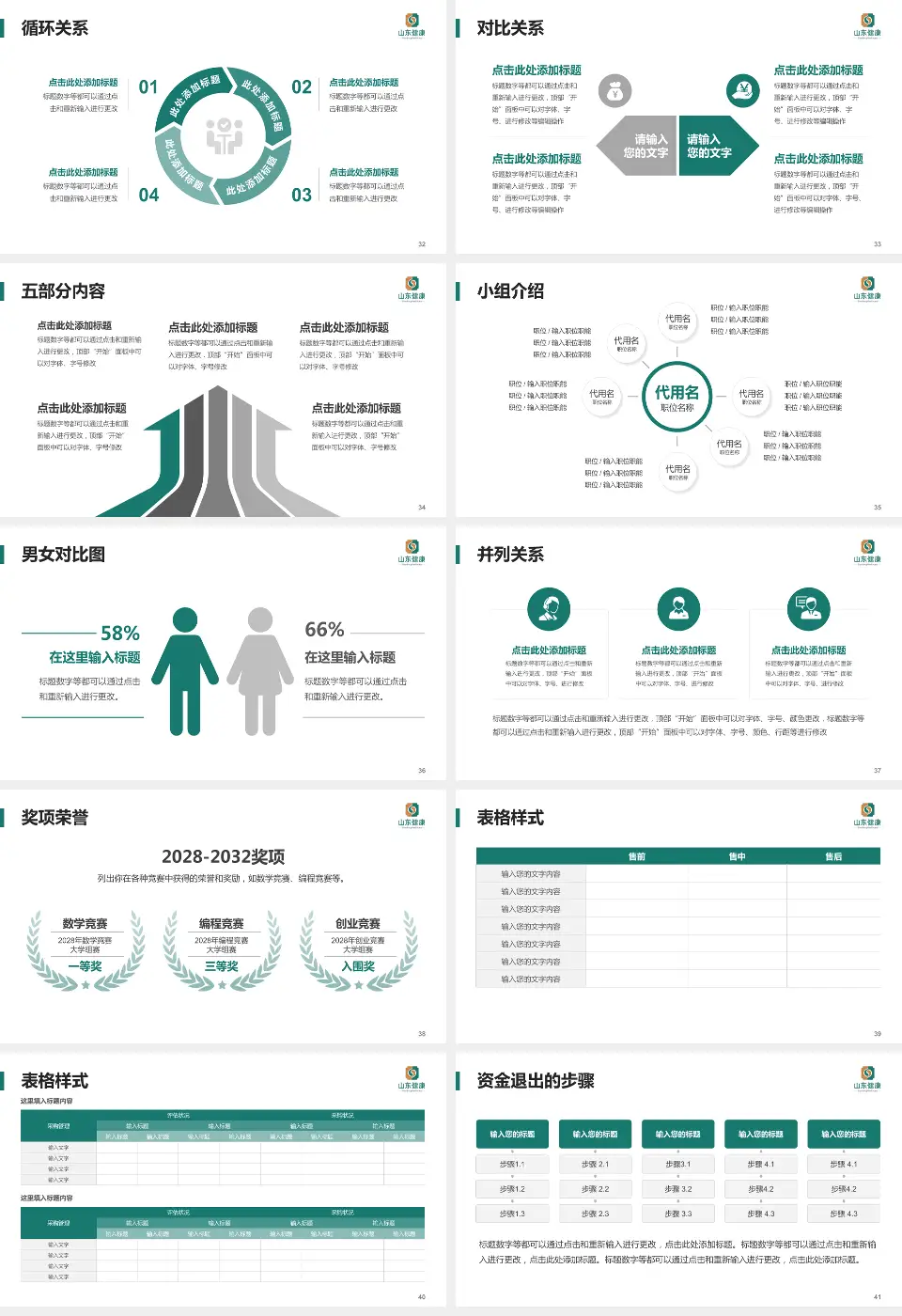 新汶矿业集团中心医院医院简介/日常通用PPT模板16:9格式幻灯片预览图5