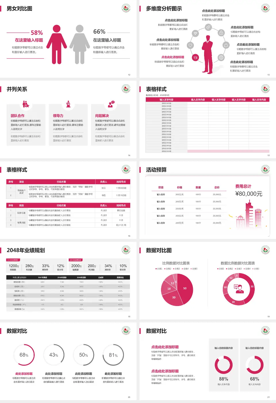 连云港市妇幼保健院财务与预算报告PPT模板16:9格式幻灯片预览图3
