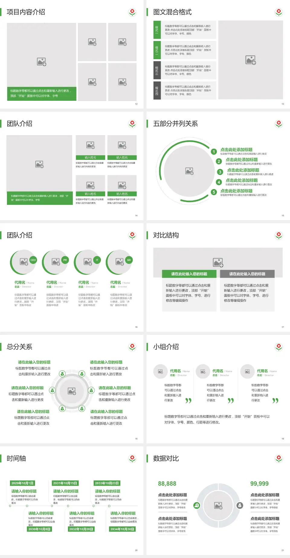 临邑县人民医院医疗知识普及PPT模板4:3格式幻灯片预览图3