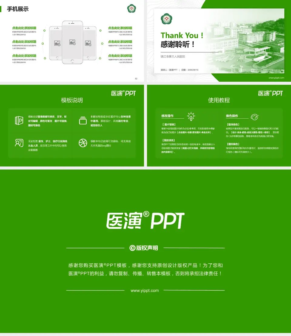 镇江市第三人民医院医院管理报告PPT模板16:9格式幻灯片预览图7