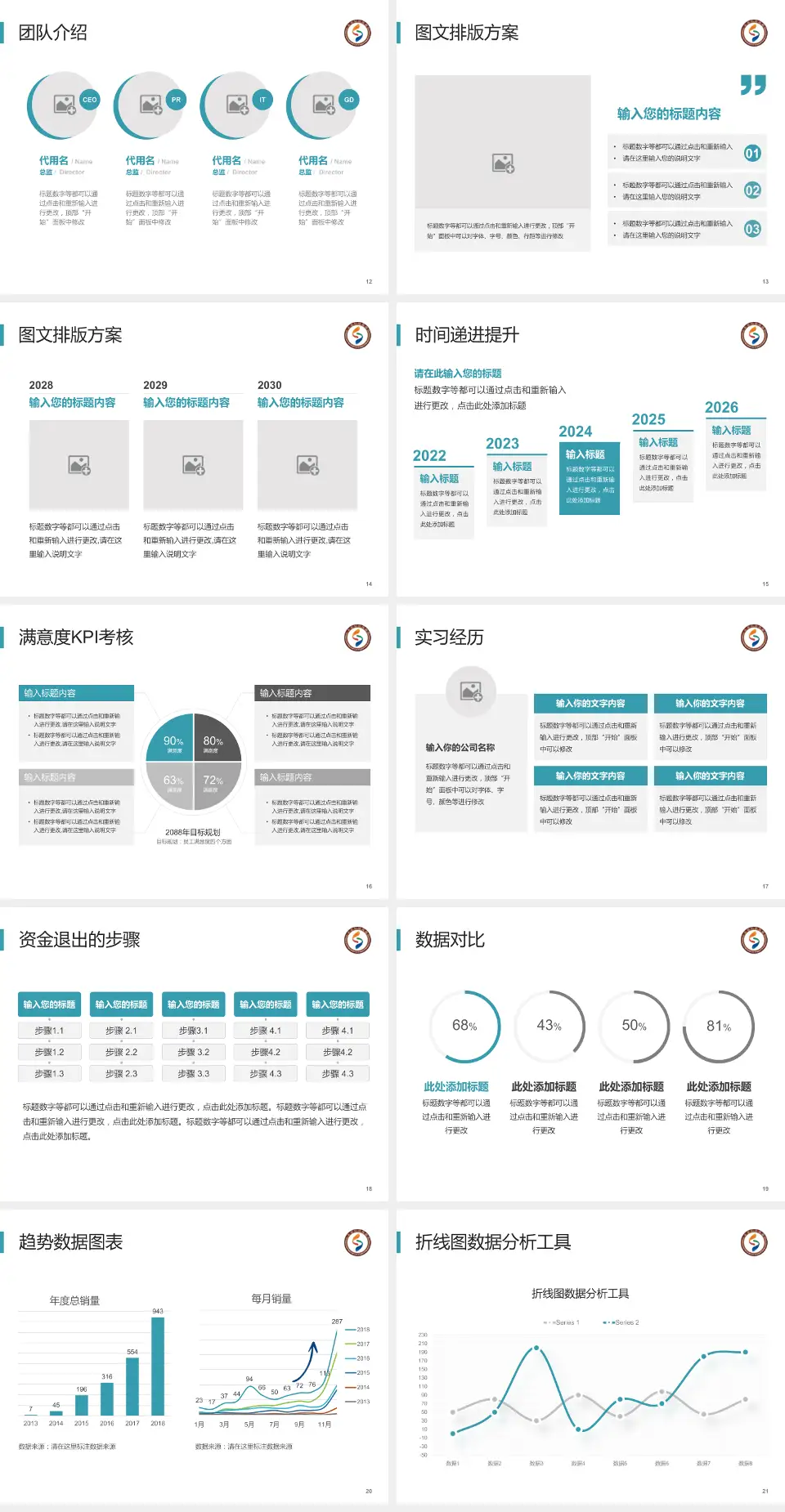 山东省妇幼保健院培训与教育PPT模板4:3格式幻灯片预览图3