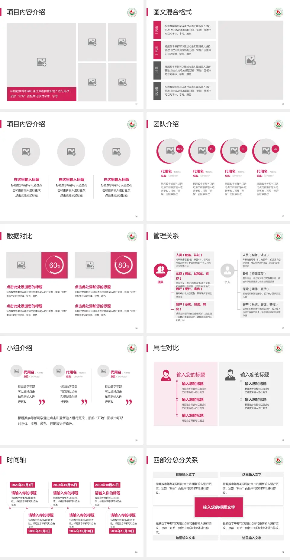 连云港市妇幼保健院科室介绍与推广PPT模板4:3格式幻灯片预览图3