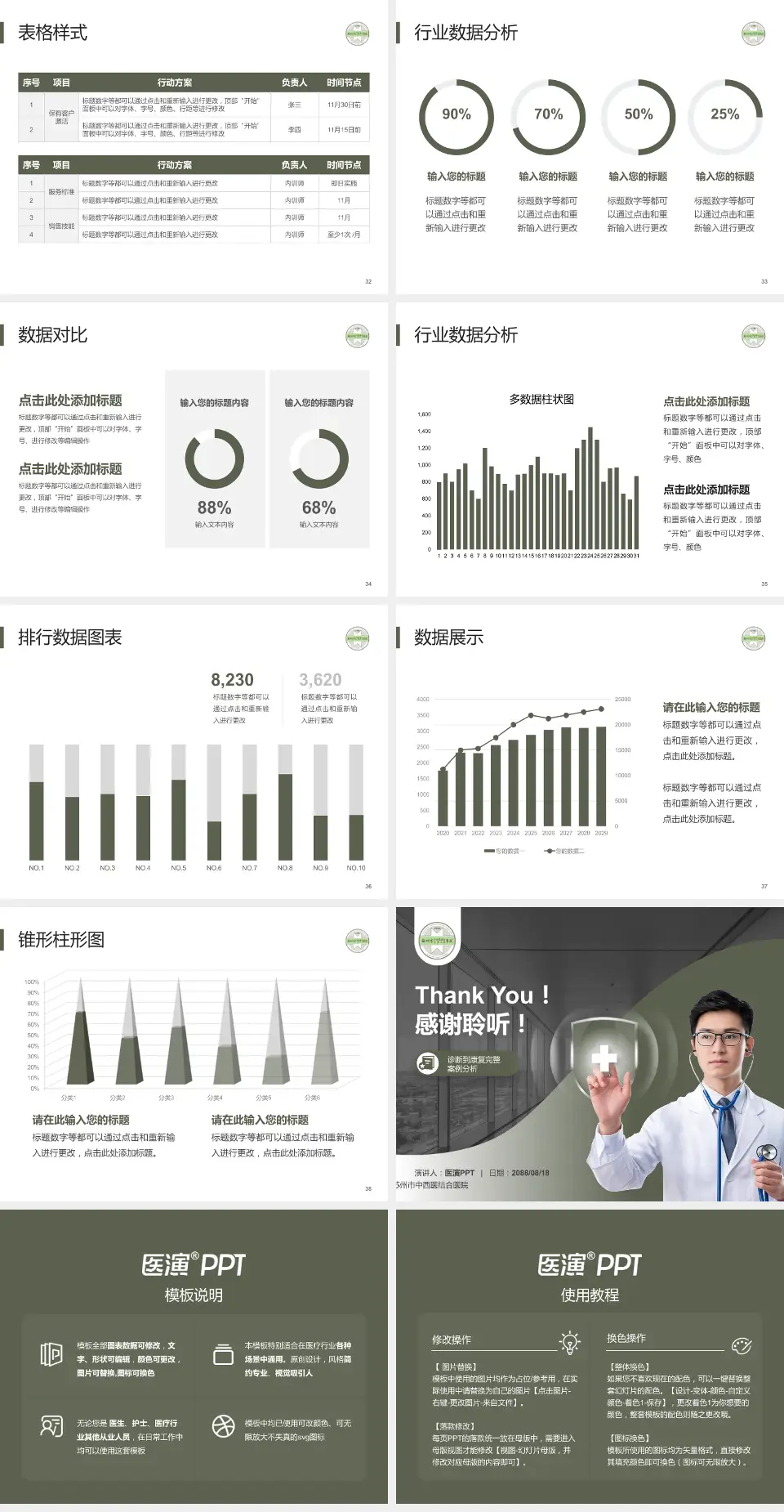 苏州市中西医结合医院医疗知识普及PPT模板4:3格式幻灯片预览图5