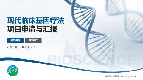 连云港市中医院项目申请与汇报PPT模板