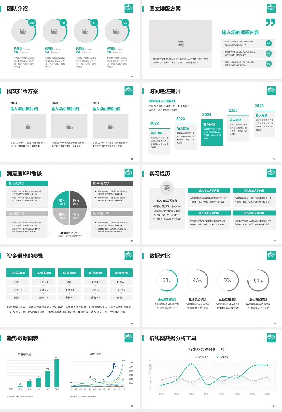 广饶县人民医院培训与教育PPT模板16:9格式幻灯片预览图3