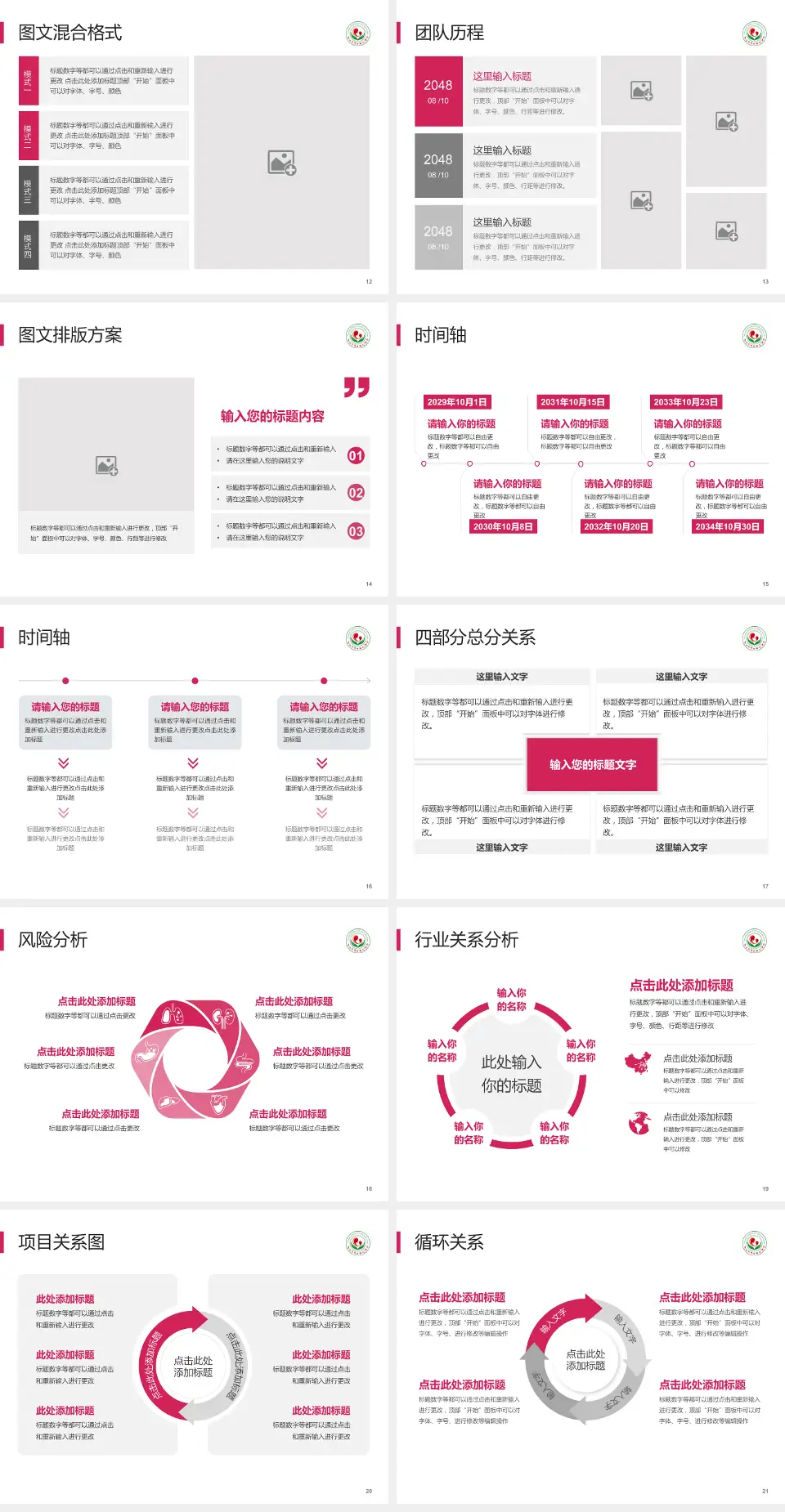 连云港市妇幼保健院项目申请与汇报PPT模板4:3格式幻灯片预览图3