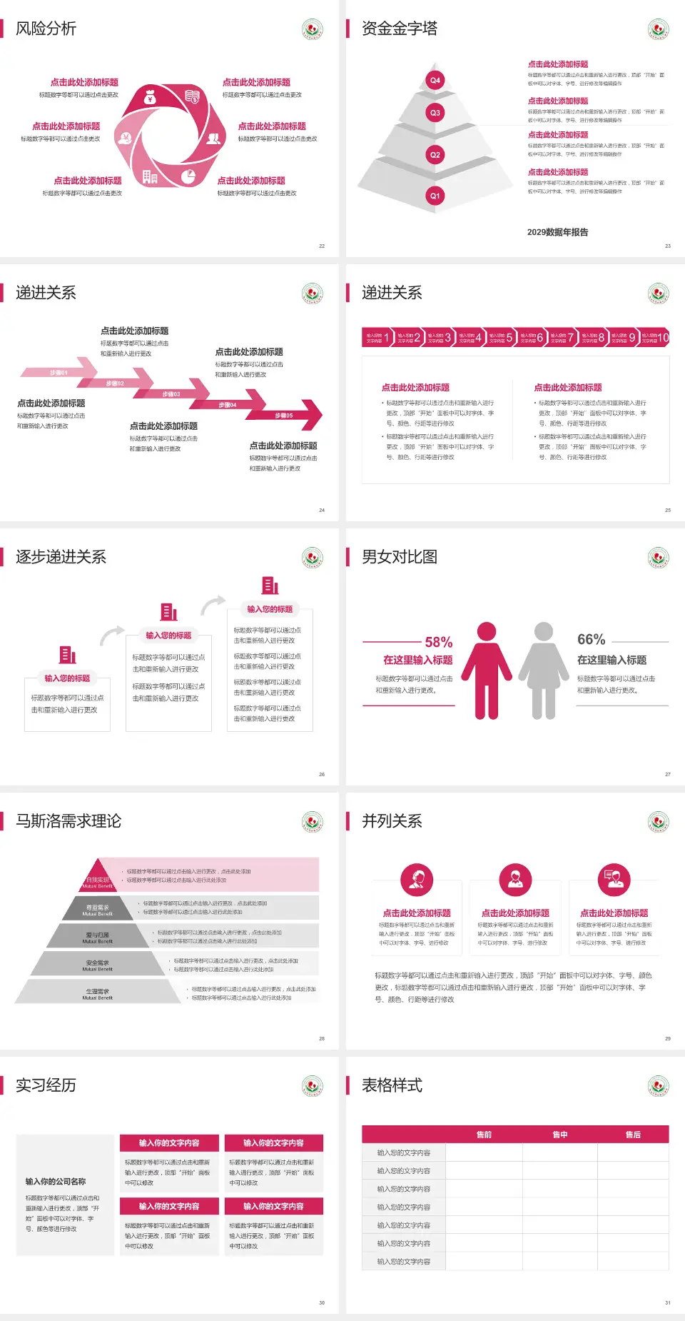 连云港市妇幼保健院项目申请与汇报PPT模板4:3格式幻灯片预览图4