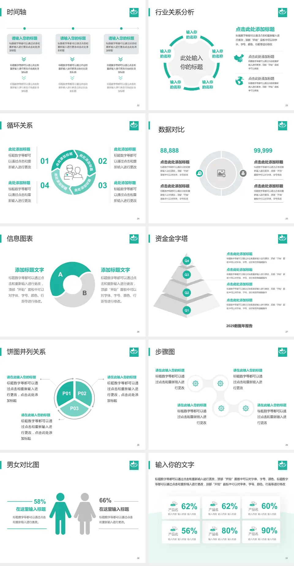 广饶县人民医院医院管理报告PPT模板4:3格式幻灯片预览图4